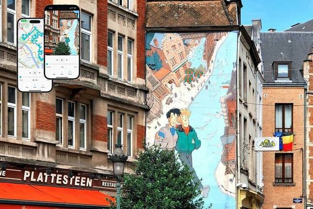 Comic-strip murals