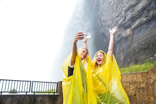 Behind the Falls