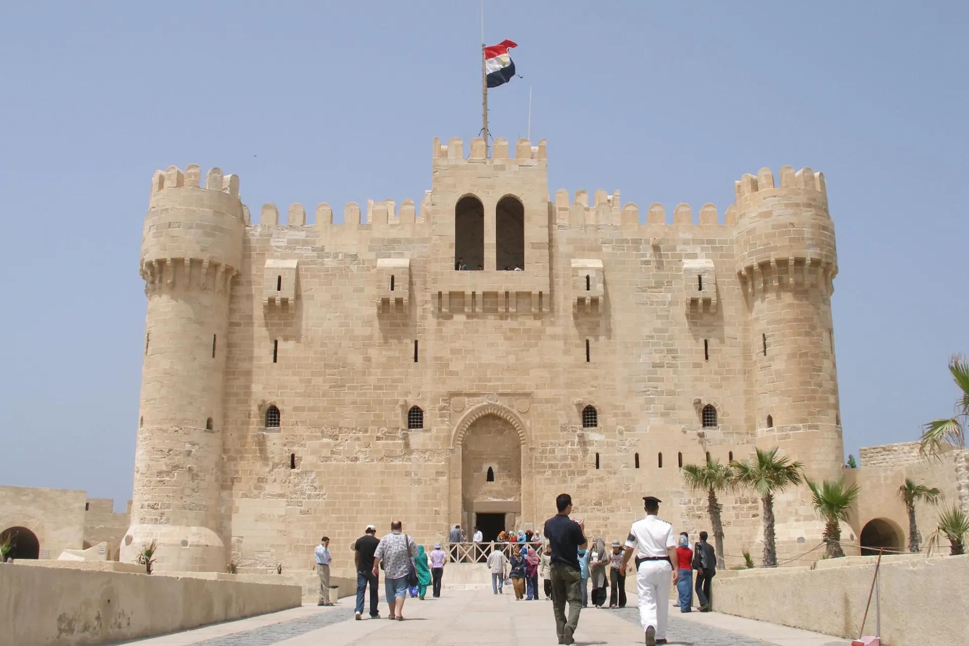 Citadel of Qaitbay in Alexandria with its crenellated towers