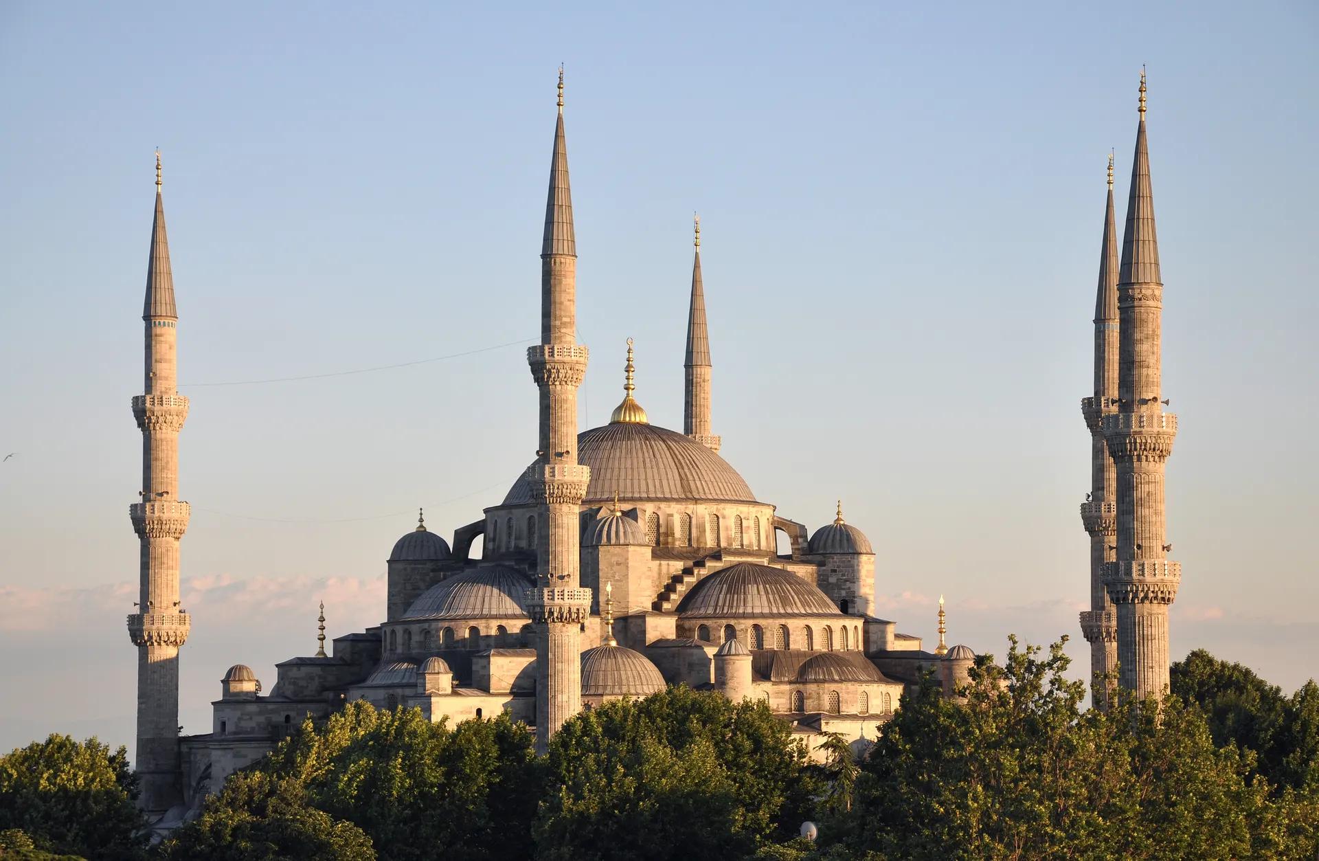 Sultan Ahmed Mosque (Blue Mosque) with its cascading domes and six minarets