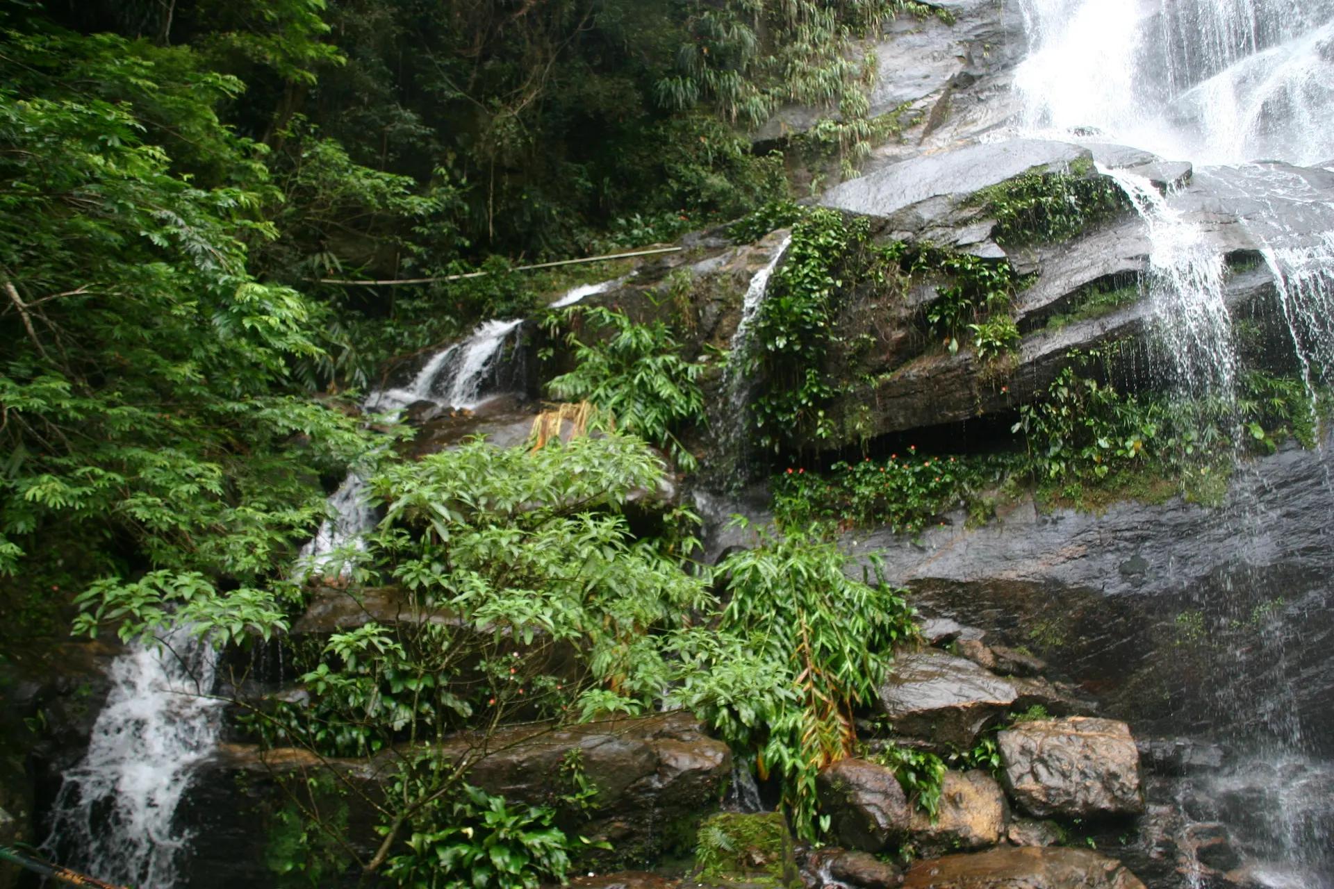 Cascatinha Taunay waterfall in Tijuca Forest