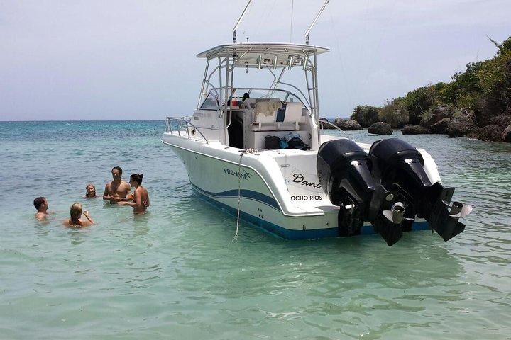 Excursion en bateau privé avec tuba et plage au départ d'Ocho Rios