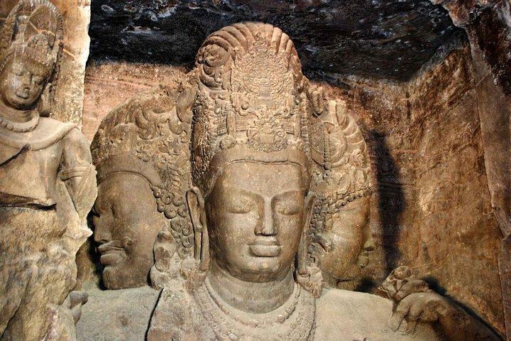 Mumbai Elephanta Caves privé halve dagtour inclusief gids