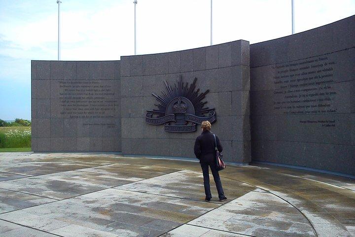 Australiensiska och Nya Zeeland Battlefield Day Tour i Somme från Lille eller Arras