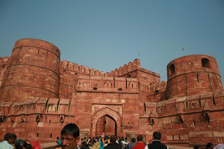 Agra: tour di mezza giornata del Taj Mahal e del Forte di Agra con trasferimenti