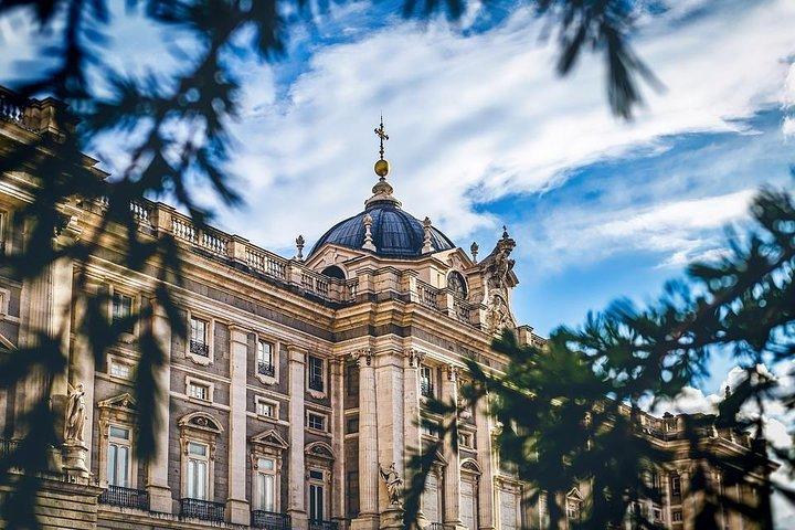 Madrids höjdpunkt och Kungliga slottets privata rundtur med hotellets upphämtning