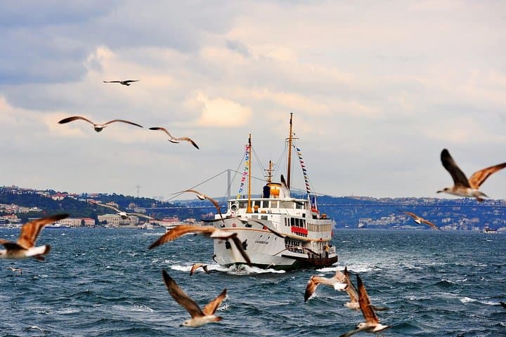 Afternoon Bosphorus Boat and Bus Tour with cable car from Pierre Loti Coffee