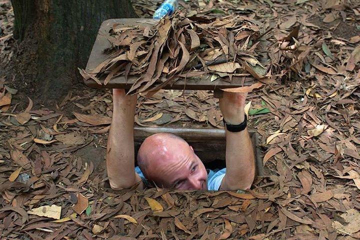 Morgen Cu Chi Tunnel Halbtag mit dem Bus von Sai Gon