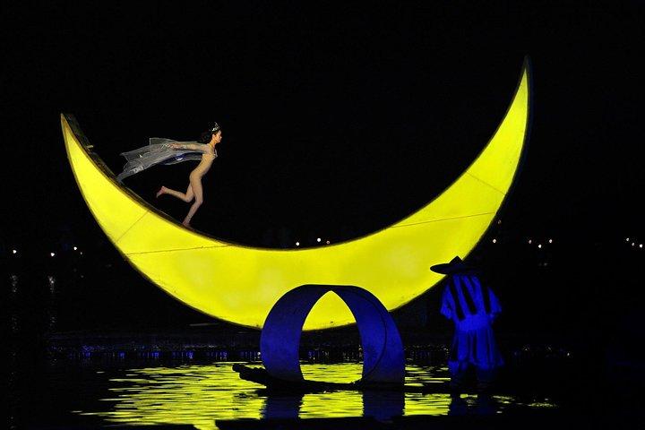Liusanjie Light Show med engelsktalende privat driver fra Yangshuo hotel