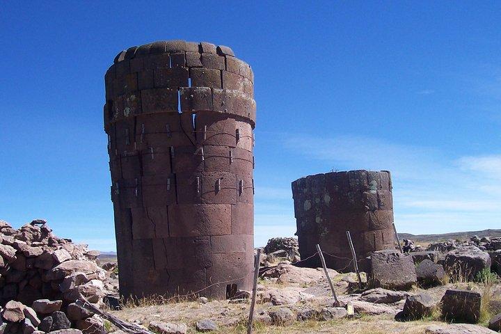 Nachmittag: Chullpas von Sillustani aus Puno
