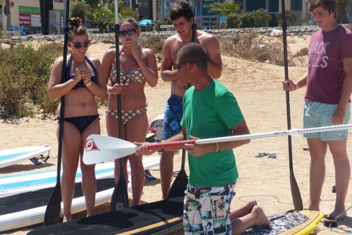 Stand Up Paddle-cursus van 1,5 uur voor beginners in Caleta de Fuste