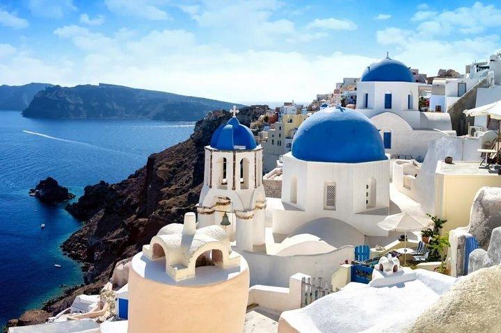 Santorini Highlights Tour privado de 6 horas, incluindo pick up / drop