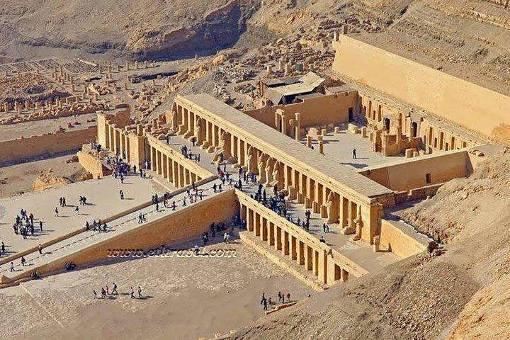 ルクソールの熱気球カルナック、ハトシェプスト、マディナットハブ寺院