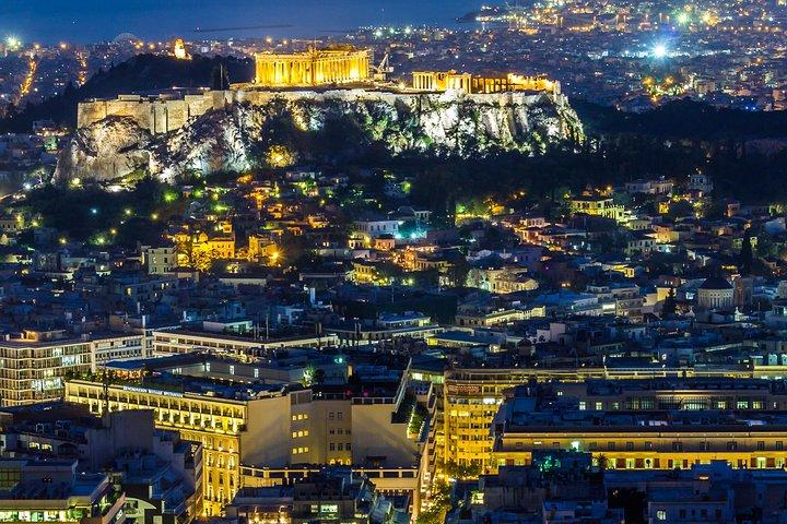 Athènes by Night: visite guidée privée de 4 heures