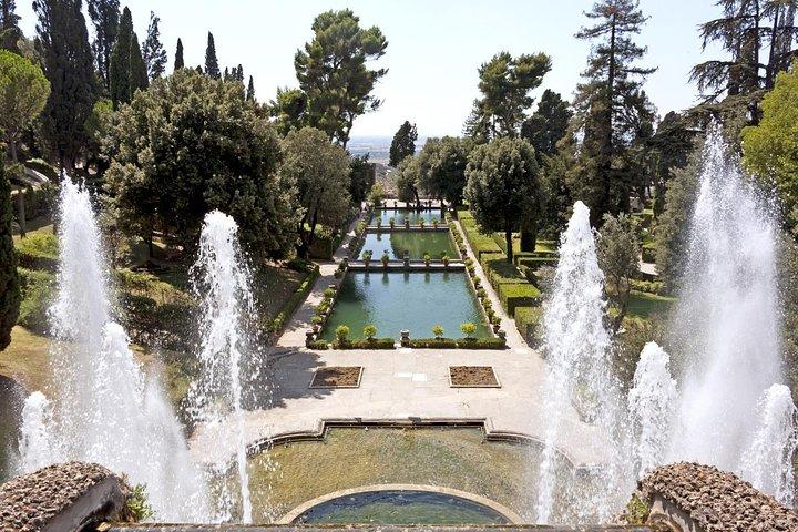 遺産：ローマからのTivoliツアーのVilla d'EsteとHadrian's Villa