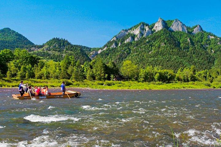 クラクフ発：プライベート半日ドゥナイェツ川ラフティングツアー