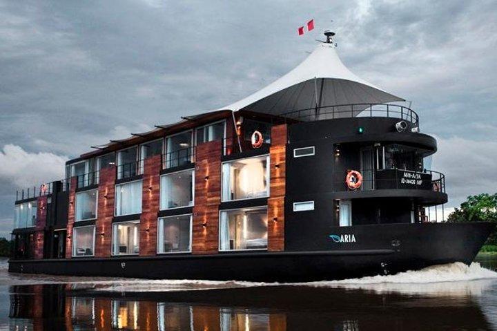 Cruzeiro de luxo do Rio Amazonas de 4 dias a partir de Iquitos na 'Aria'