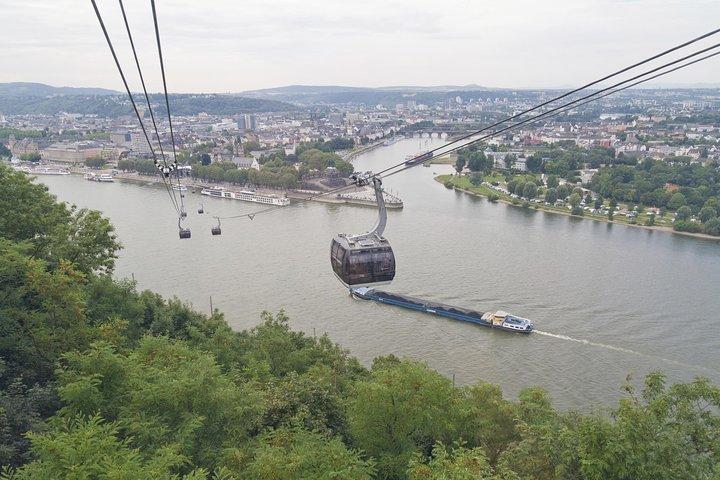 Koblenz dagsutflykt från Frankfurt: Ehrenbreitstein fästning, Rhen Valley Cable Car Ride och tyska middag