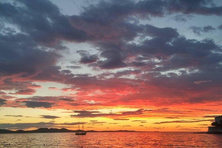 Privat solnedgångstur över Zadars strandlinje