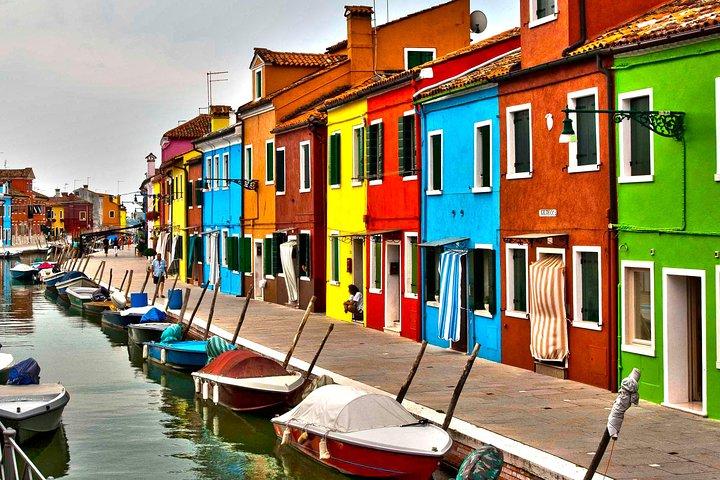 Tarde: passeio pela lagoa Murano, Burano e Torcello