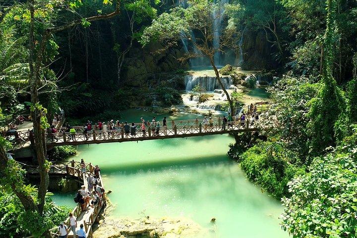 Excursão pela Cidade do Patrimônio Mundial de Luang Prabang e Quedas de Kuangsi