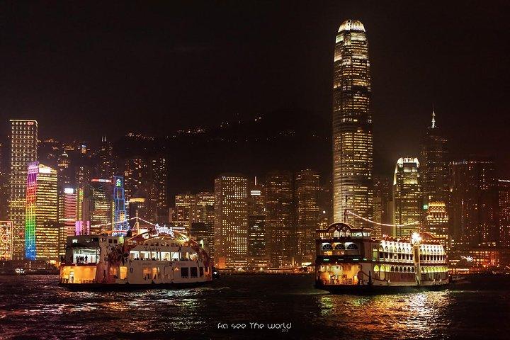 Hong Kong Tour: Sunset Peak Tram & Victoria Harbour Night Cruise