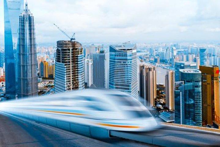 Ankomst Overførsel af højhastighedstog Maglev Tog: Shanghai Pudong International Airport til Hotel