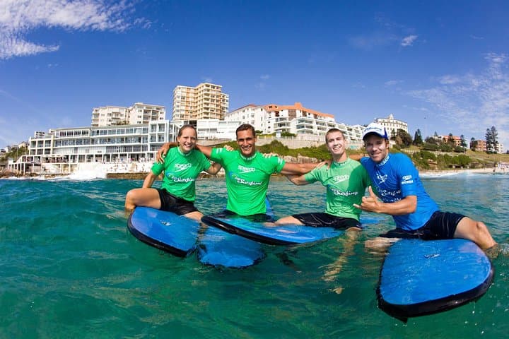 Surfing Lessons on Sydney's Bondi Beach