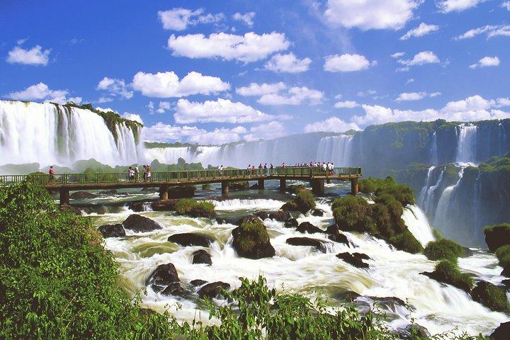 Iguassu Falls brasiliansk side: Macuco Safari, Helikopterflyve og Bird Park