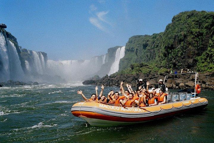 Iguassu Falls brasiliansk side: Macuco Safari, Helikopterflyve og Bird Park