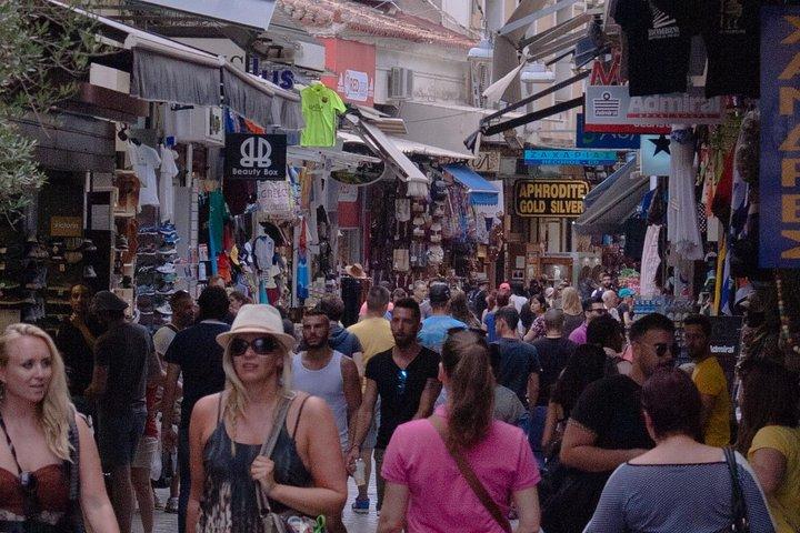 Shopping ad Atene Tour a piedi per piccoli gruppi