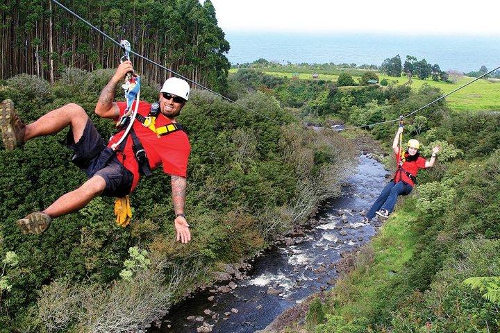 Big Island : 9 - Line Waterfall Zipline Experience