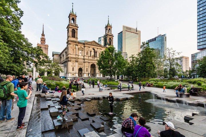 Warszawa Layover City Tour i bil med afhentning i lufthavnen