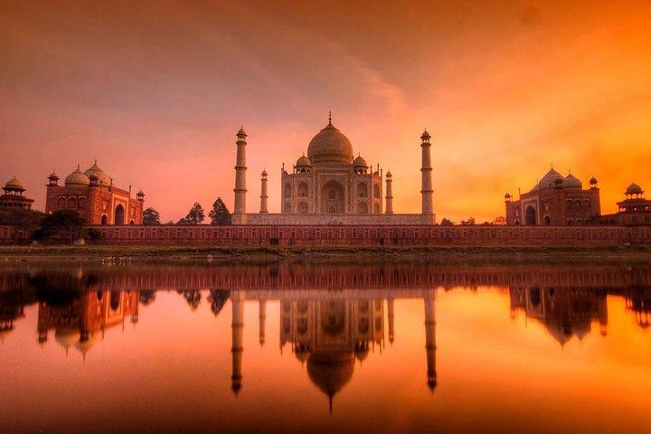 Nascer do Sol do Taj Mahal com o Forte de Agra e Baby Taj Day Tour de Jaipur