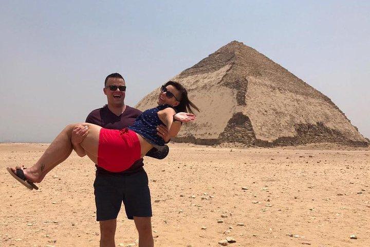 Lay-over tour in Cairo Bezoek Gizeh-piramides en Sakkara en Dahshour en Memphis