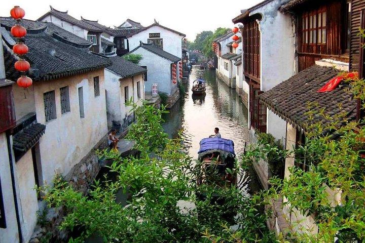 Privat fleksibel Suzhou City Tour med Tongli eller Zhouzhuang vandbymuligheder