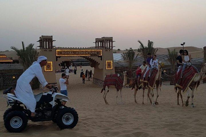 Safari matinal no deserto com experiência de passeio de quadriciclo e camelo