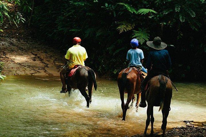 Ridning och vattenfall från Manuel Antonio