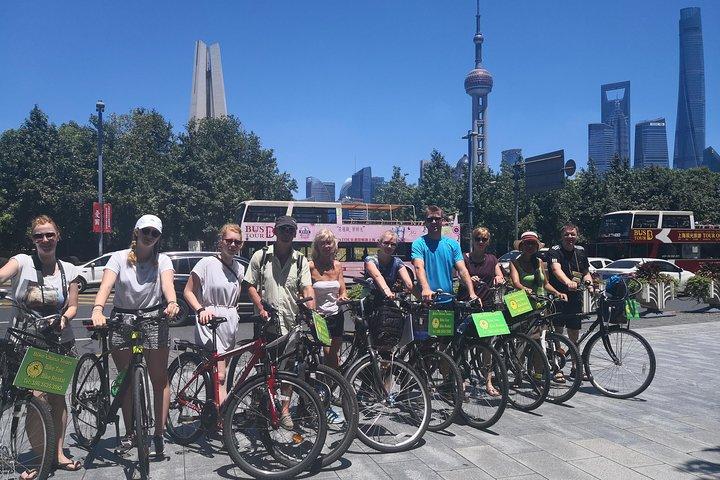 HuangPu-Fluss-Fährfahrt und Highlights-Radtour mit lokalem Mittagessen