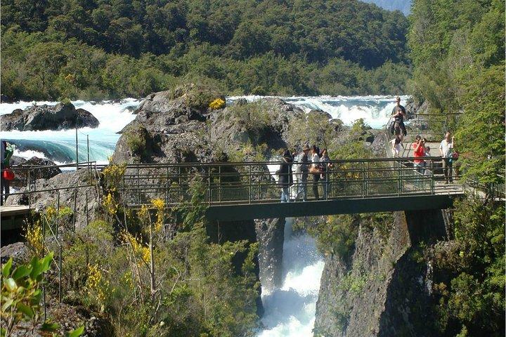 Excursión de día completo en grupo pequeño al volcán Osorno y las Cataratas del Petrohue