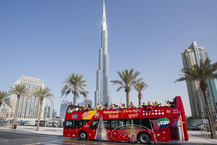 Visite de Dubaï en bus hop-on hop-off + Sunset Tour