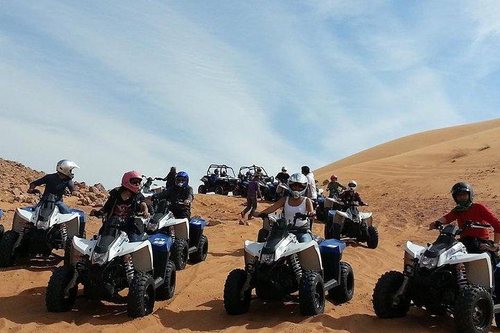 Quad biking in the palm grove of Marrakech