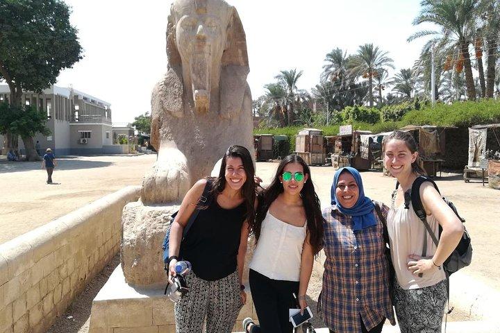 Excursion privée pyramides de Gizeh, sphinx, pyramide de Sakkara et vieille ville de Memphis