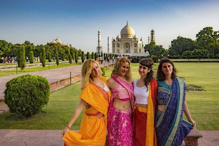 Tour Agra con Taj Mahal, Agra Fort e Mehtab Bagh di Tuk tuk