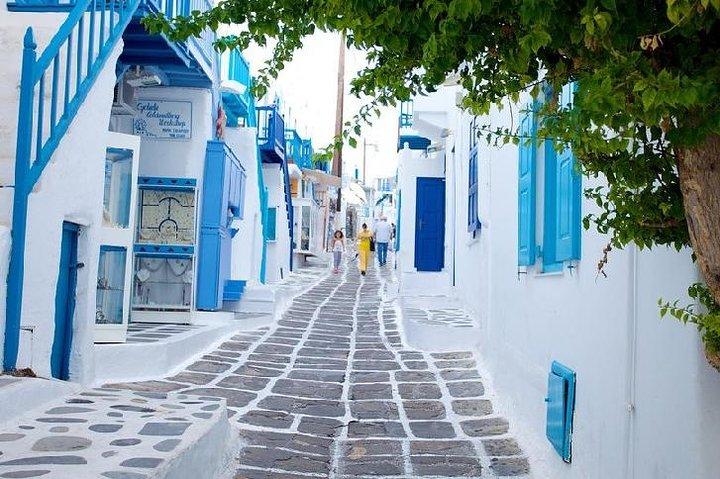 Mykonos By og Island Half-Day Tour