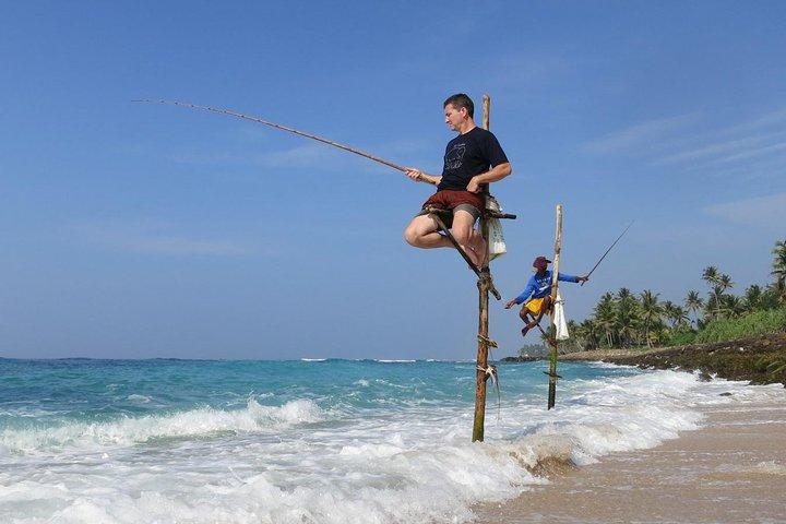 Gita di un giorno a Galle con esperienza di pesca su palafitte da Colombo