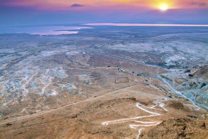 Mer Morte, Masada au lever du soleil et Ein Gedi au départ de Jérusalem
