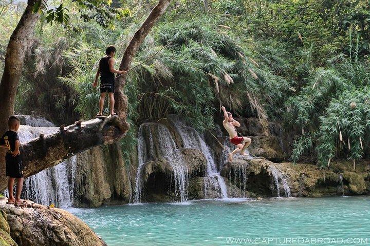 Pak Ou Caves og Kuang Si Fall Day Tour