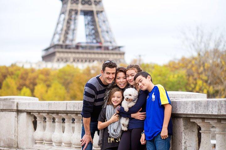 Privat Familie Foto Skydning i Paris