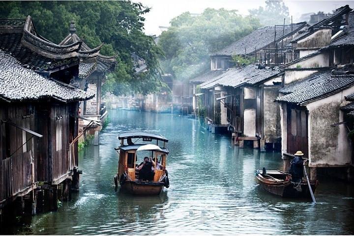 Wuzhen Water Town Delight Tour con experiencia de almuerzo junto al río